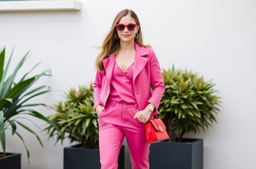 pink outfits for women